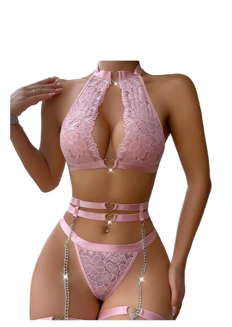 Minimizer Bra Women - Conjunto de Lingerie Sexy com Sutiã