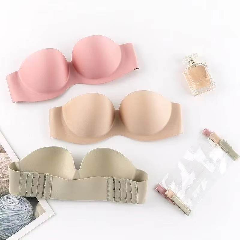 Full Coverage Bra - Sutiã feminino sexy sem alças, push-up,