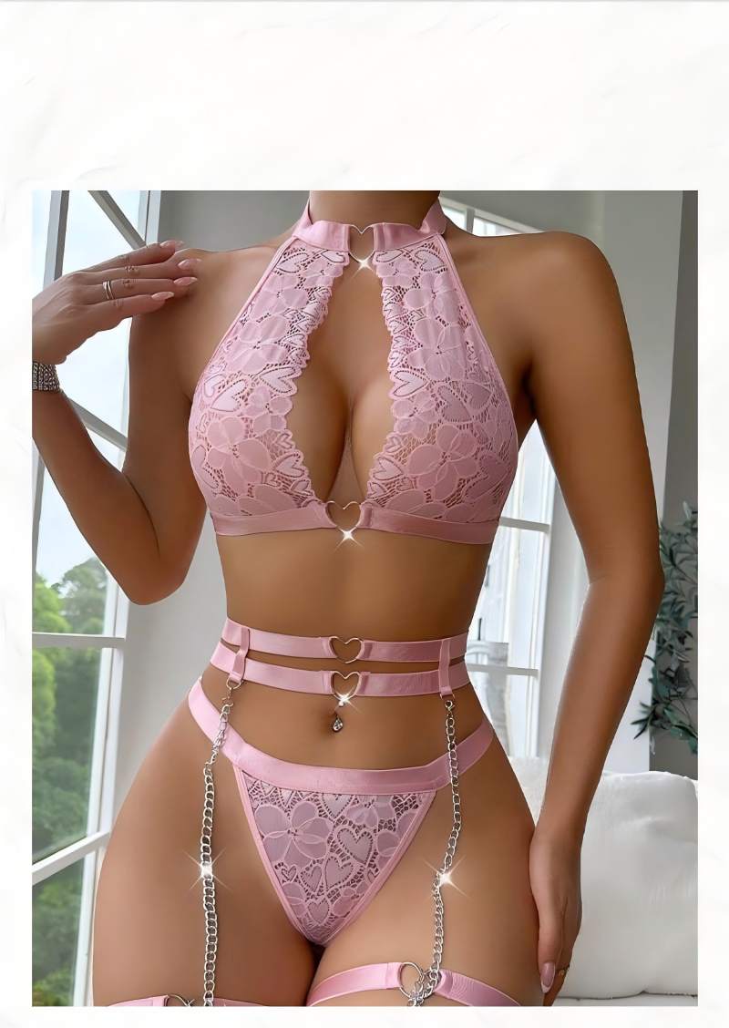 Conjunto de Lingerie Sexy com  - Minimizer Bra Women avaliação e preço