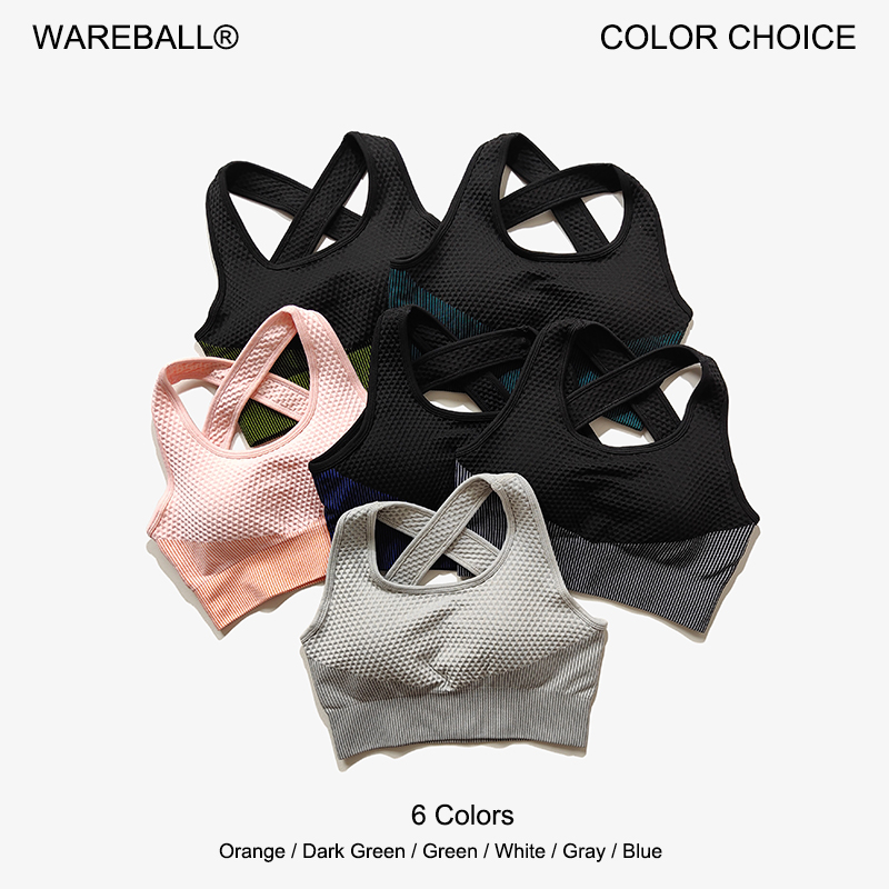 Wareball 6 cores yoga sutiã es - Sports Bra Racerback avaliação e preço