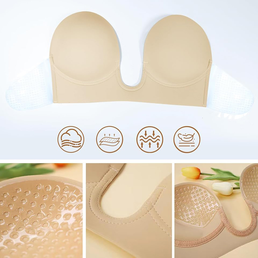 Sutiã Adesivo Sem Alças com De - Backless Bra Sticky avaliação e preço