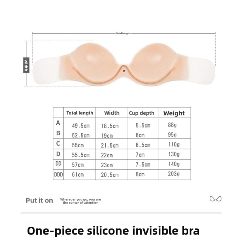 Sutiã adesivo de silicone sem  - Backless Bra Sticky avaliação e preço