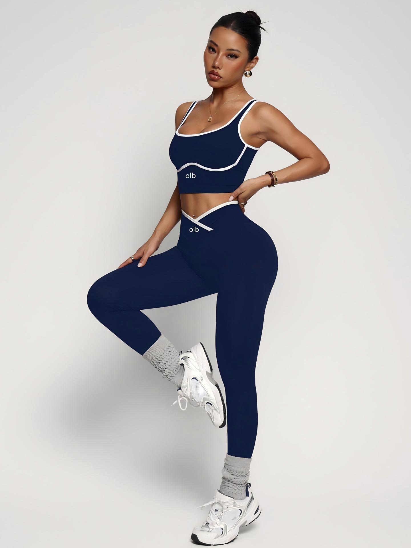 Conjunto de roupa fitness de 2 - Sports Bra Racerback avaliação e preço