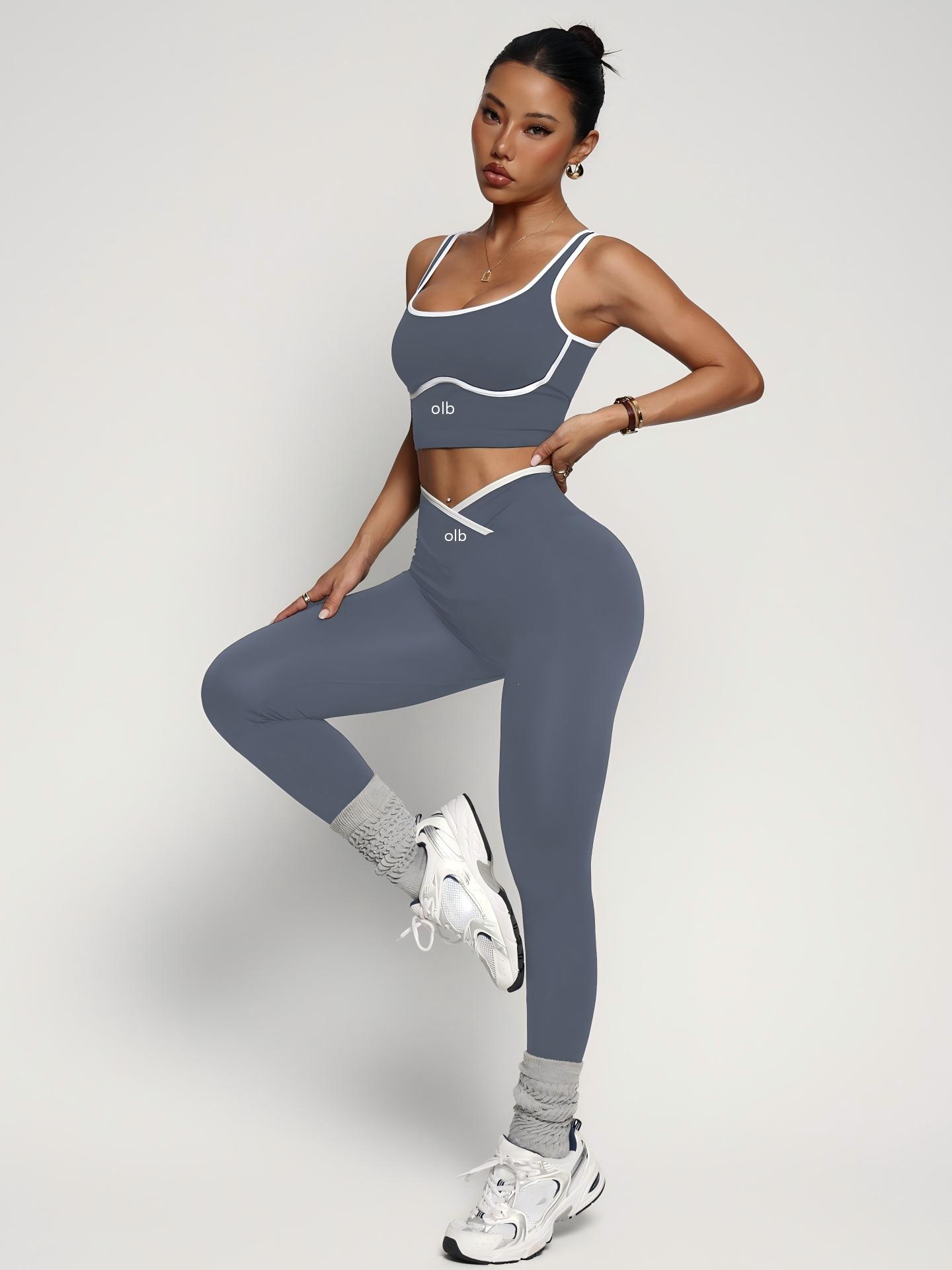 Conjunto de roupa fitness de 2 - Sports Bra Racerback avaliação e preço