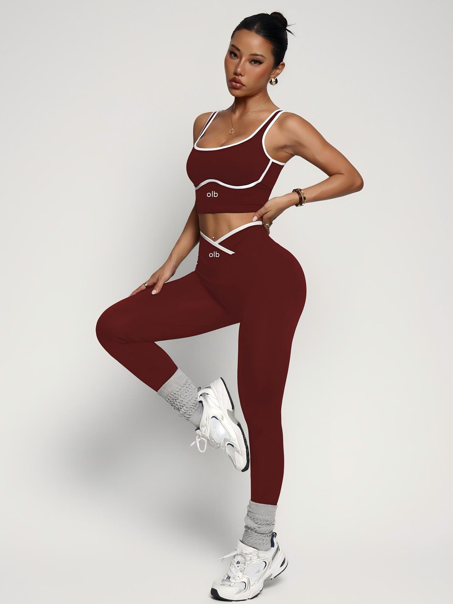 Conjunto de roupa fitness de 2 - Sports Bra Racerback avaliação e preço