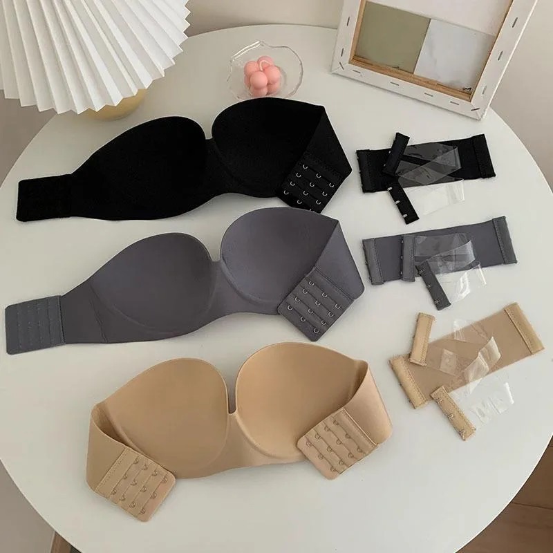 Sutiã feminino sexy sem alças, - Full Coverage Bra avaliação e preço